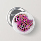 badge voor valentijns ronde button 5,7 cm (Voorkant /achterkant)