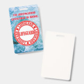 badge voor waterbescherming (Voor- en achterkant)