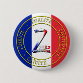 badge votez zemmour ronde button 5,7 cm (Voorkant)