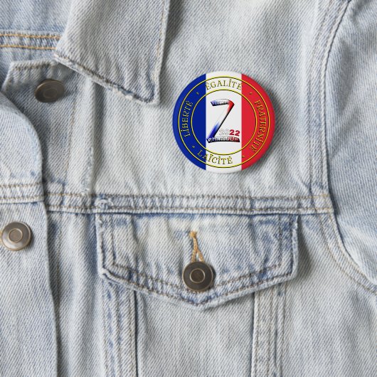 badge votez zemmour ronde button 5,7 cm (In situ)