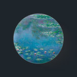 BADGE: "WATERLIES" PER MONET RONDE BUTTON 3,2 CM<br><div class="desc">"WATERLITEITEN" VAN CLAUDE MONET</div>