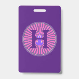 Badge - Yoga Zen - Gepersonaliseerd - Initiaal toe