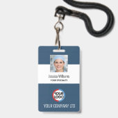 badge zakelijk personeel personeel werknemer (Voorzijde met lanyard)