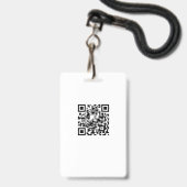 badge zakelijk personeel personeel werknemer (Achterkant met lanyard)