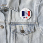 badge zemmour President Ronde Button 5,7 Cm (In situ)