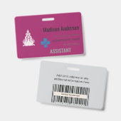 Badgehouder + Haspel – Aangepast.ID.Spelingsontwer Badge (Voor- en achterkant)