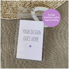 Badgehouder Insteekkaart 2x3.5" DIY PRINTEN Visitekaartje
