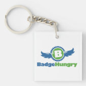 BadgeHungry AcrylSquare Sleutelhanger (voorkant)