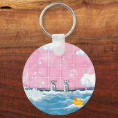 Badgele Badkuiken Sleutelhanger (Voorkant)