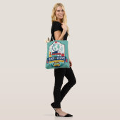 Badgeontwerp terug naar school tote bag (Op model)