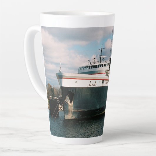 Badger 17 oz latte mok (Linkerhoek)