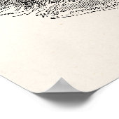  Badger 1800s Illustratie Badgers Poster (Hoek)