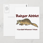 Badger Addict Briefkaart (Voorkant / Achterkant)