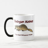 Badger Addict Magische Mok (Links)