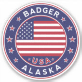 Badger Alaska, Badger Sticker (Voorkant)