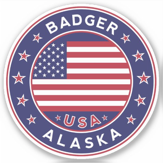 Badger Alaska, Badger Sticker (Voorkant)