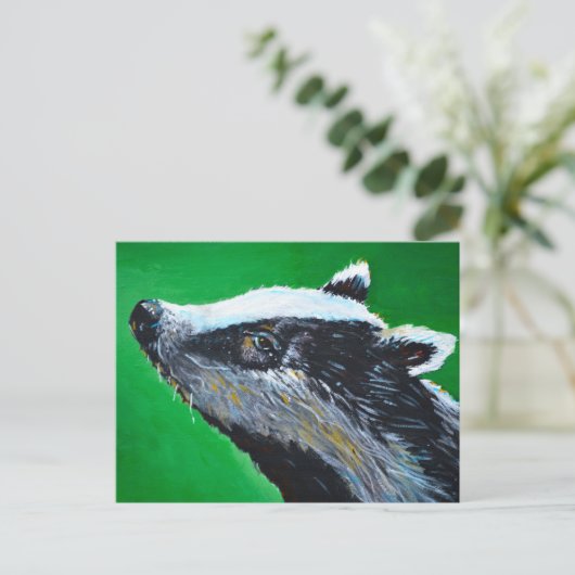 Badger Alert Briefkaart (Staand voorkant)