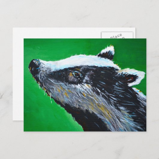 Badger Alert Briefkaart (Voorkant / Achterkant)