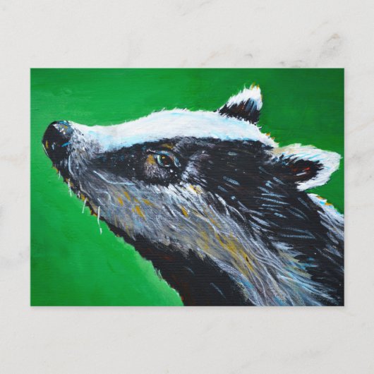 Badger Alert Briefkaart (Voorkant)