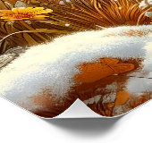 Badger and Sparrow Natuur Wildlife Rustic Perfect Poster (Hoek)