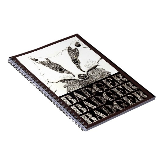 Badger Badger Badger-laptop (a287) Notitieboek (Rechterzijde)