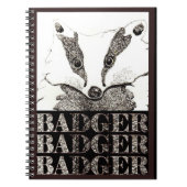 Badger Badger Badger-laptop (a287) Notitieboek (Voorkant)