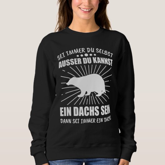 Badger Badger Honey Badger Trui (Voorkant)