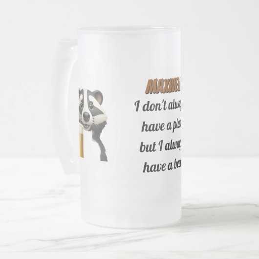 Badger Beer Frosted Mok (Voorkant links)