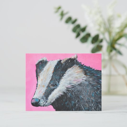 Badger Briefkaart (Staand voorkant)