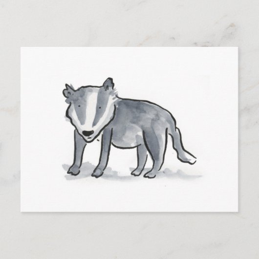 Badger Briefkaart (Voorkant)