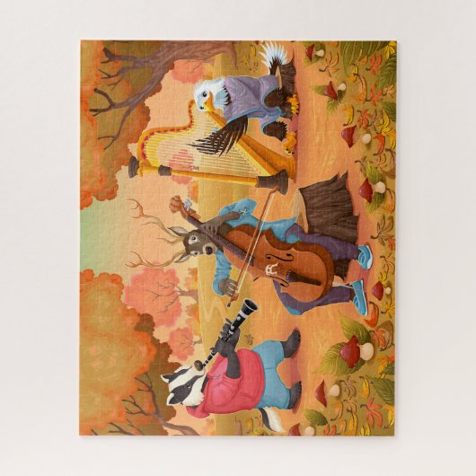 Badger, Buck en Eagle Forest Band Puzzle Legpuzzel (Verticaal)