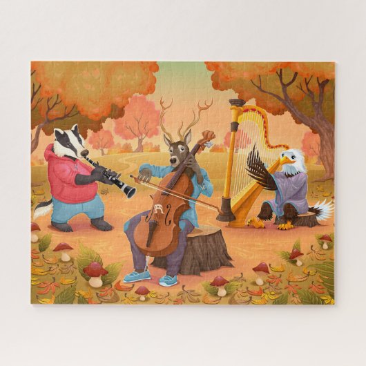 Badger, Buck en Eagle Forest Band Puzzle Legpuzzel (Horizontaal)