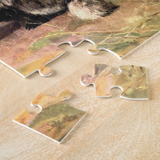 Badger by CE Swan, Poster Bosdieren Legpuzzel (Zijkant)