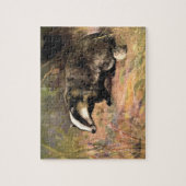 Badger by CE Swan, Poster Bosdieren Legpuzzel (Verticaal)