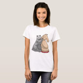 Badger Chess piece Knight Chess T-shirt (Voorkant volledig)