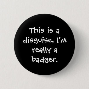Badger Costume Ronde Button 5,7 Cm