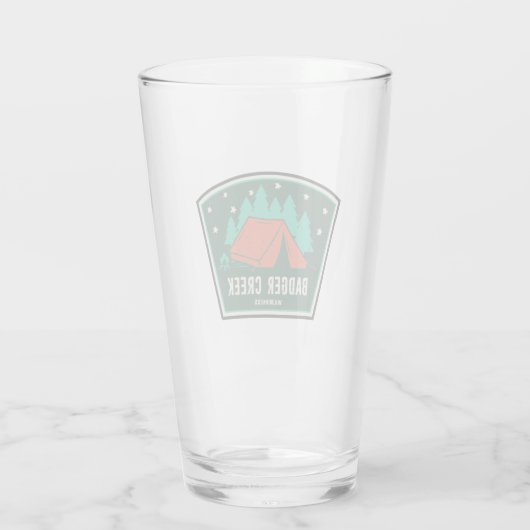 Badger Creek Wilderness Oregon Camping Glas (Achterkant)