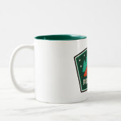 Badger Creek Wilderness Oregon Camping Tweekleurige Koffiemok (Links)