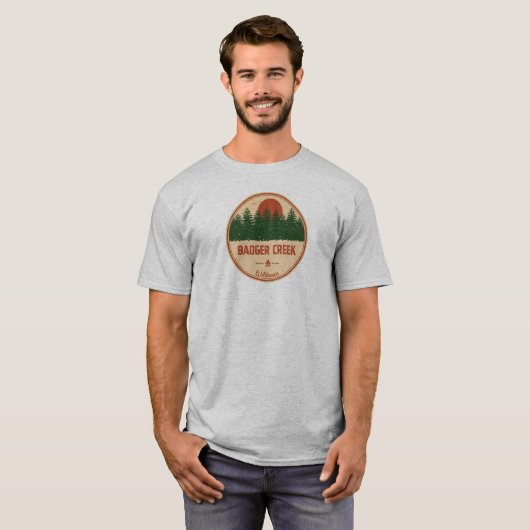 Badger Creek Wilderness Oregon T-shirt (Voorkant volledig)