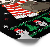 Badger Dier Matching Familie Lelijk Kerstzweet Poster (Hoek)