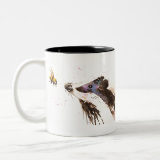 Badger en een bijbel tweekleurige koffiemok