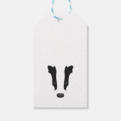 Badger Face Silhouette Cadeaulabel (Voorkant)