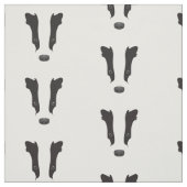 Badger Face Silhouette Stof (Swatch)