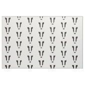 Badger Face Silhouette Stof (Fat Quarter)