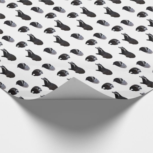 Badger Frenzy Wrapping Paper (Kies Kleur) Cadeaupapier (Hoek)