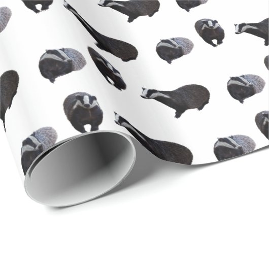 Badger Frenzy Wrapping Paper (Kies Kleur) Cadeaupapier (Rol Hoek)