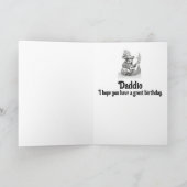 Badger gitaar spelen met ananas verjaardag kaart (Binnen)