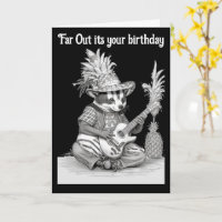 Badger gitaar spelen met ananas verjaardag