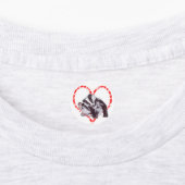 BADGER HEART LABELS (Aangebracht)