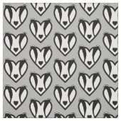 Badger Heart Stof (Swatch)